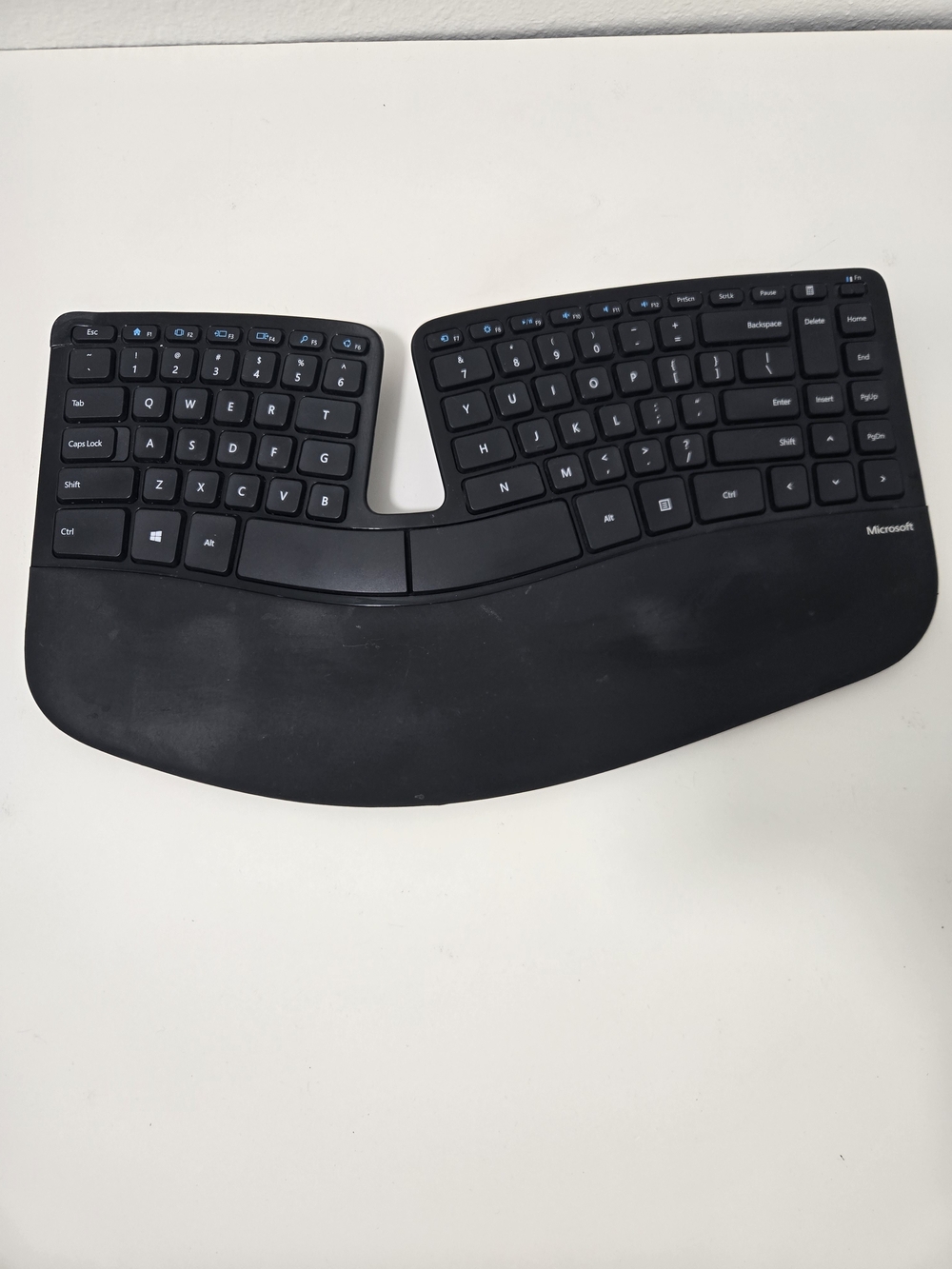 Microsoft Black Ergonomic Split Wireless Keyboard